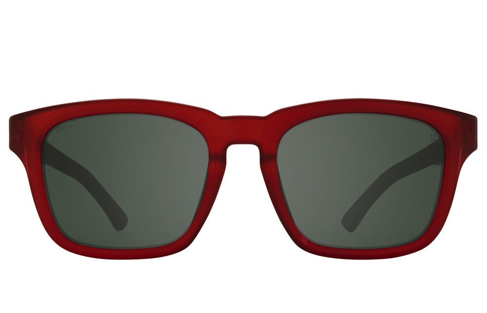 Spy Sunglass Saxony - Matte Translucent Sienna Red