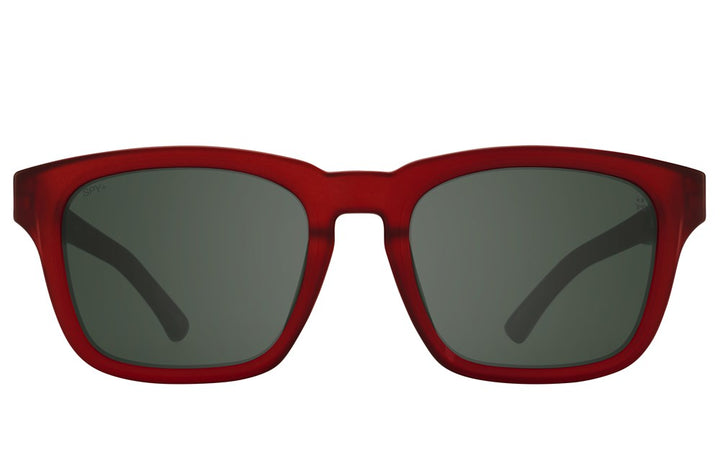 Spy Sunglass Saxony - Matte Translucent Sienna Red