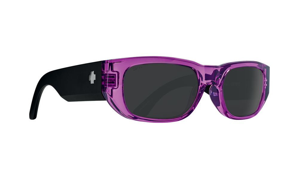 SPY Sunglass Genre - Trans Magenta Matte Black