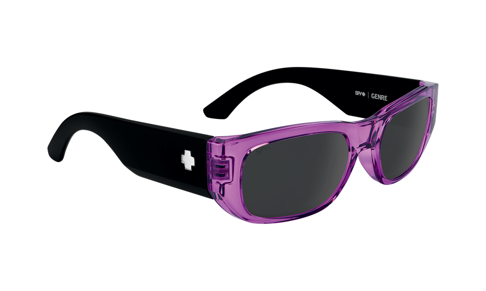 SPY Sunglass Genre - Trans Magenta Matte Black