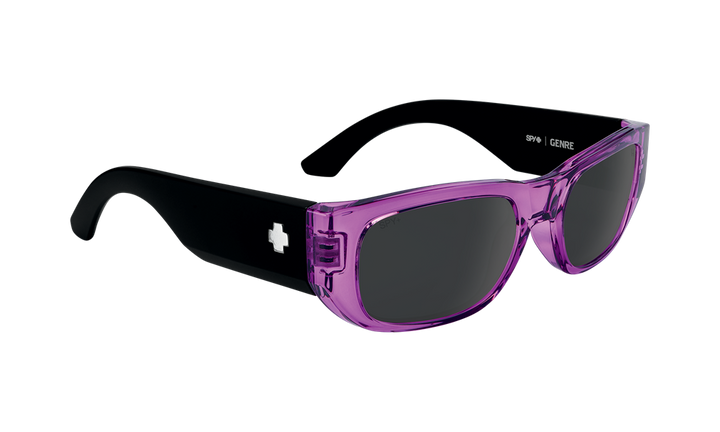 SPY Sunglass Genre - Trans Magenta Matte Black