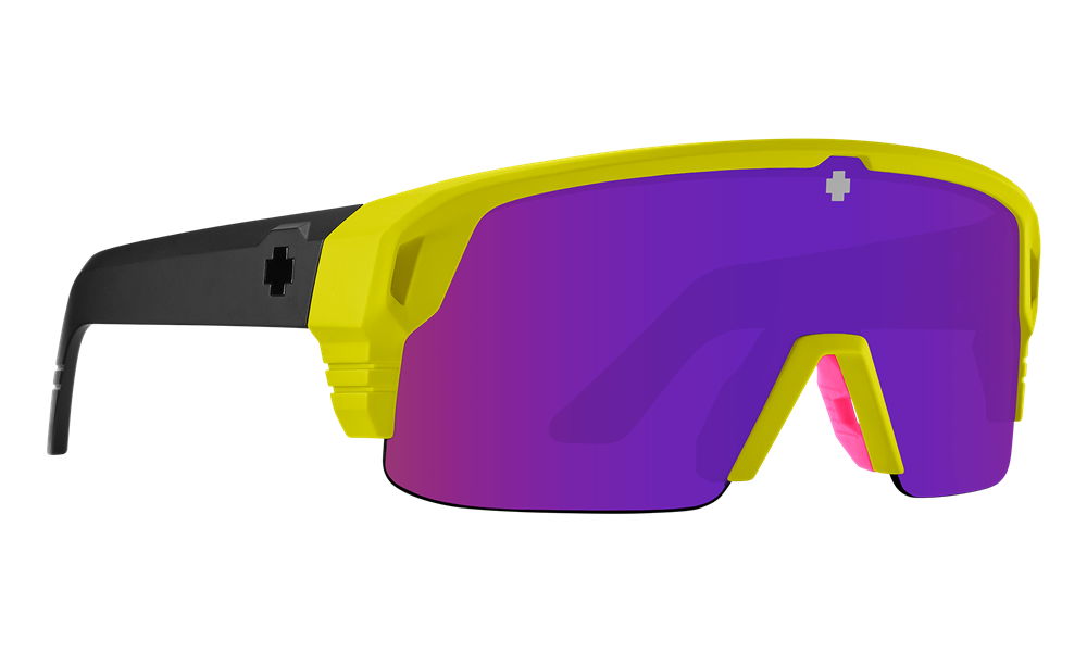 SPY Sunglass Monolith 5050 - Matte Neon Yellow