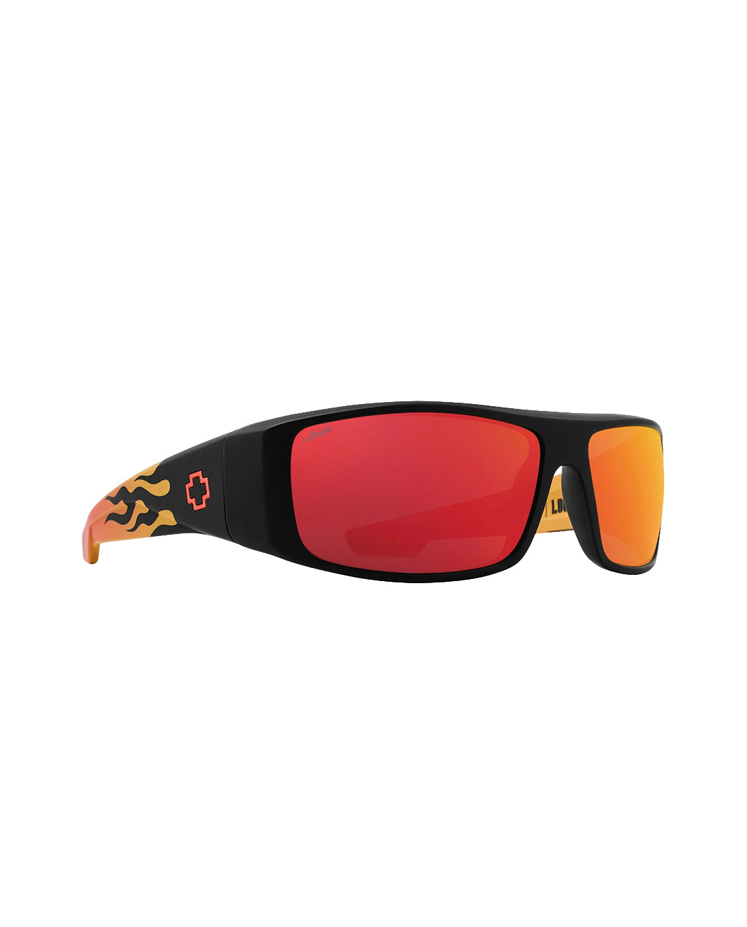 SPY Sunglass Logan - Matte Black / Orange Flames