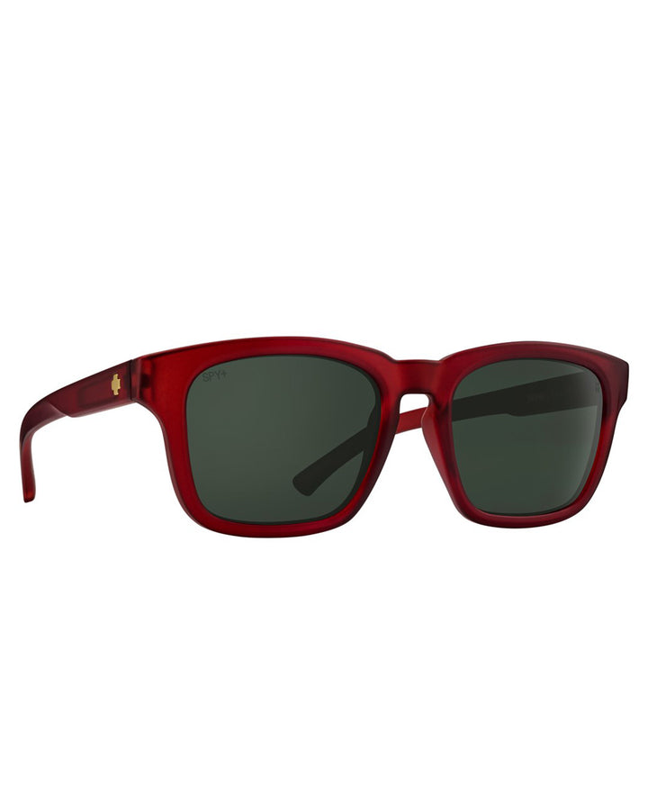 Spy Sunglass Saxony - Matte Translucent Sienna Red